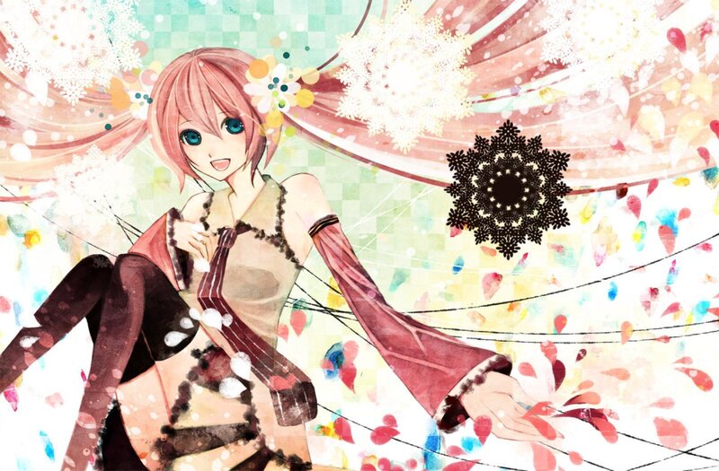 Pink-haired Anime Girl — Pink, Festive
