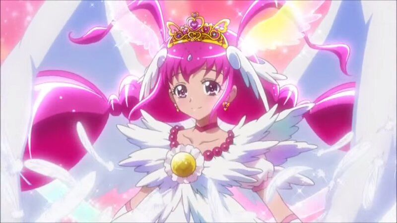Pink-haired Anime Girl — Pink, Magical, Crown