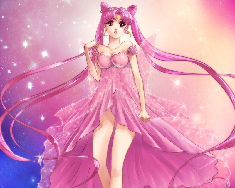 Pink-haired Anime Girl — Pink, Magical