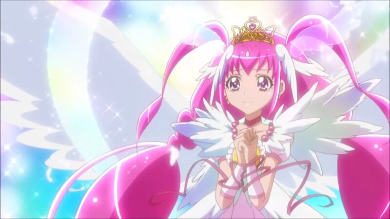 Pink-haired Anime Girl — Pink, Magical, Wings