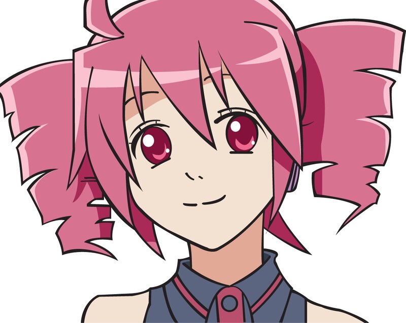 Pink-haired Anime Girl — Pink, Neutral, Hair