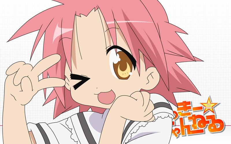 Pink-haired Anime Girl — Pink, Playful, Anime Character
