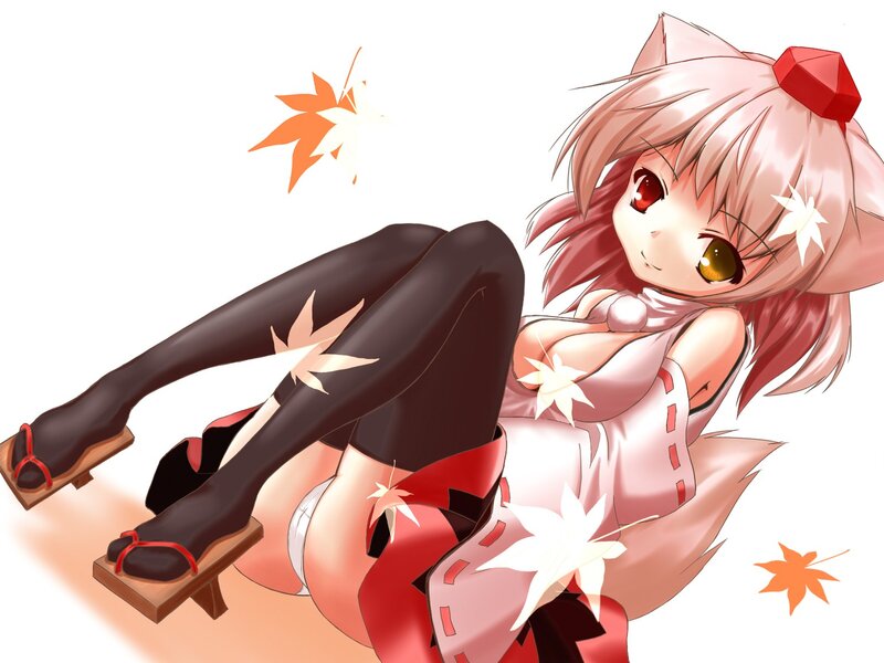 Pink-haired Anime Girl — Pink, Playful, Autumn, Fox Ears