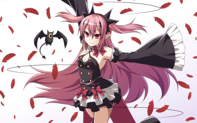 Pink-haired Anime Girl — Pink, Playful, Bat