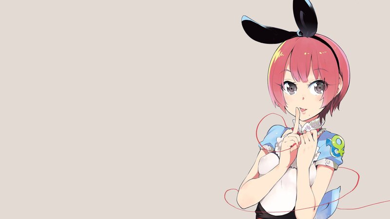 Pink-haired Anime Girl — Pink, Playful, Bunny Ears