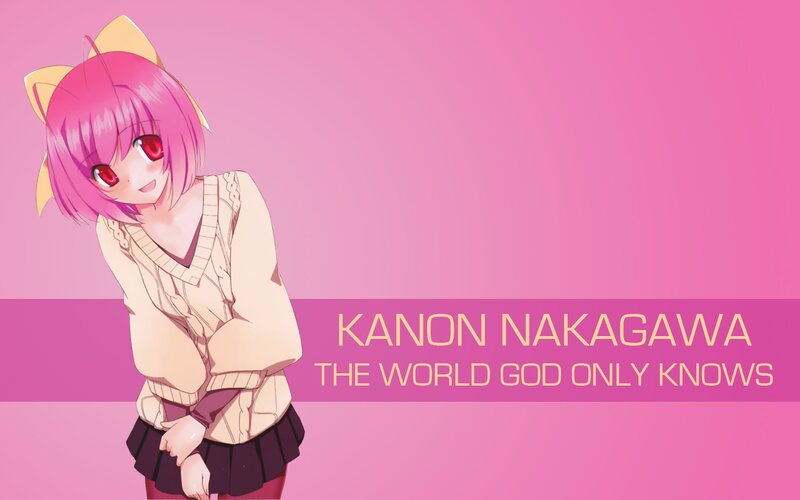 Pink-haired Anime Girl — Pink, Playful, Cat Ears, Text Overlay