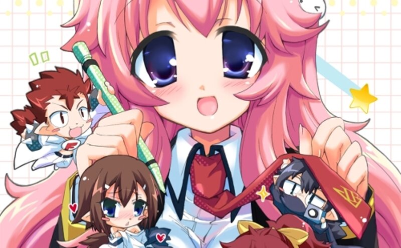 Pink-haired Anime Girl — Pink, Playful, Chibi Characters