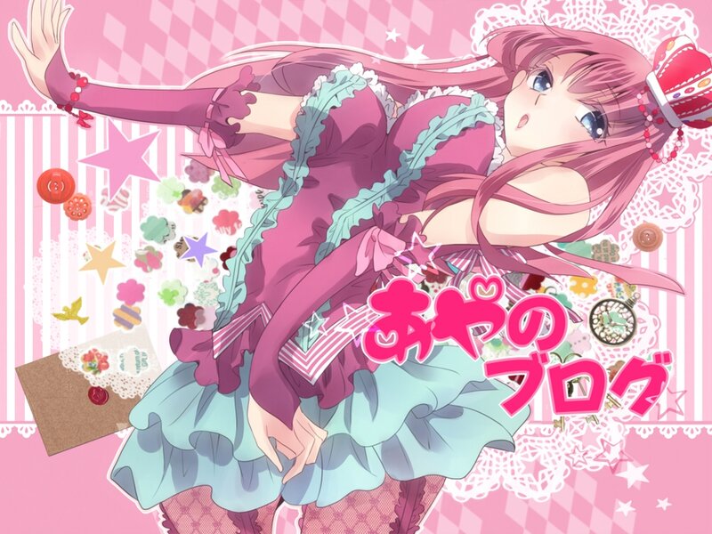 Pink-haired Anime Girl — Pink, Playful, Dress, Stars