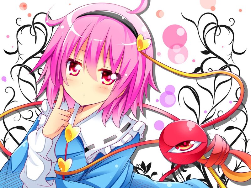 Pink-haired Anime Girl — Pink, Playful, Red Creature