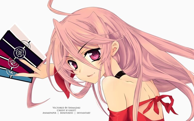 Pink-haired Anime Girl — Pink, Playful, Red Dress