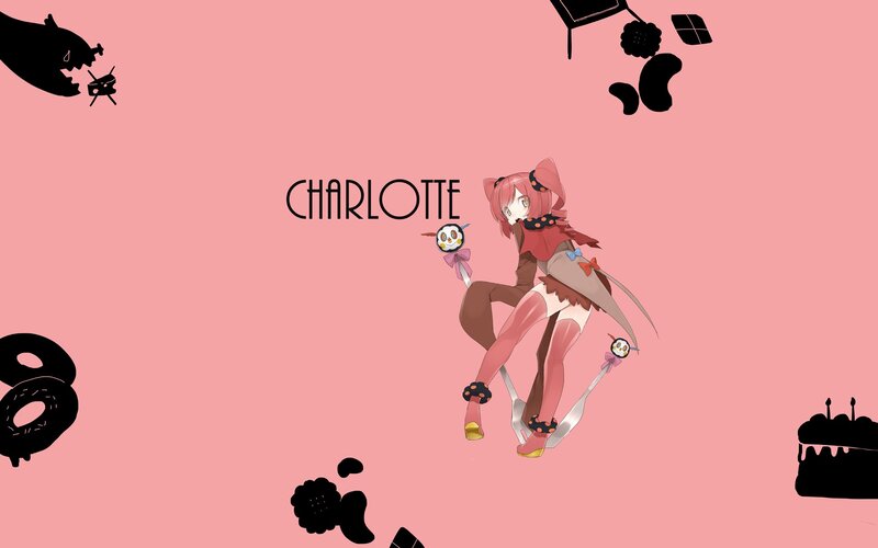 Pink-haired Anime Girl — Pink, Playful, Skull Lollipops