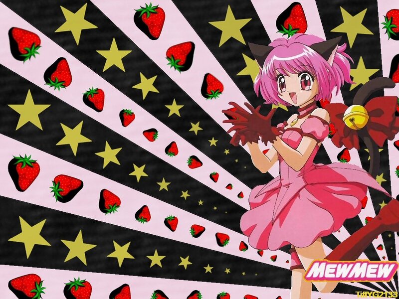 Pink-haired Anime Girl — Pink, Playful, Strawberries