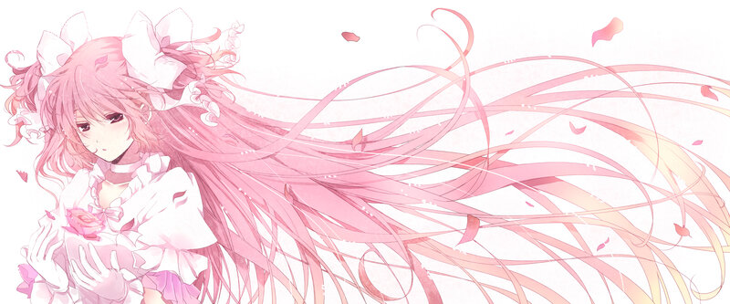 Pink-haired Anime Girl — Pink, Serene, Long Hair