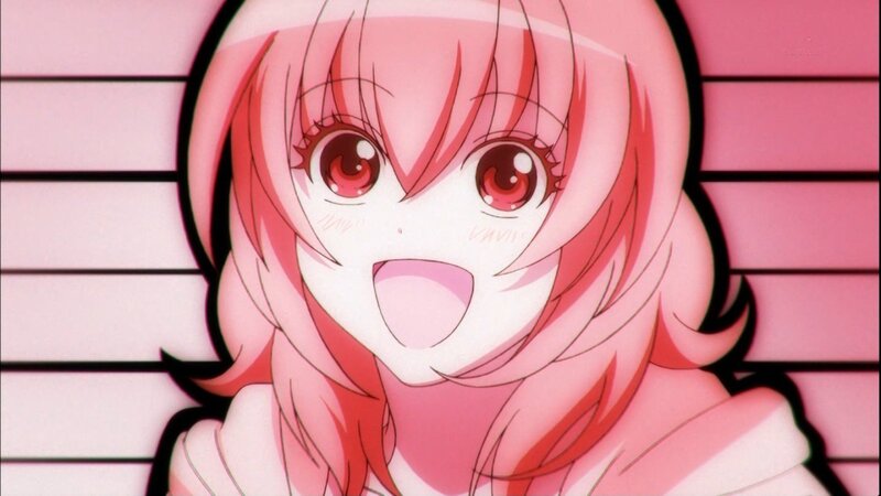 Pink-haired Anime Girl — Pink, Surprised, Anime Art
