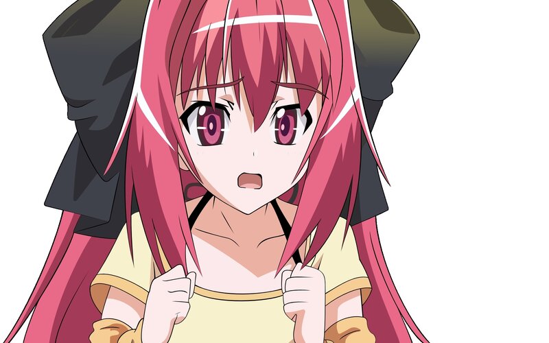 Pink-haired Anime Girl — Pink, Surprised, Character