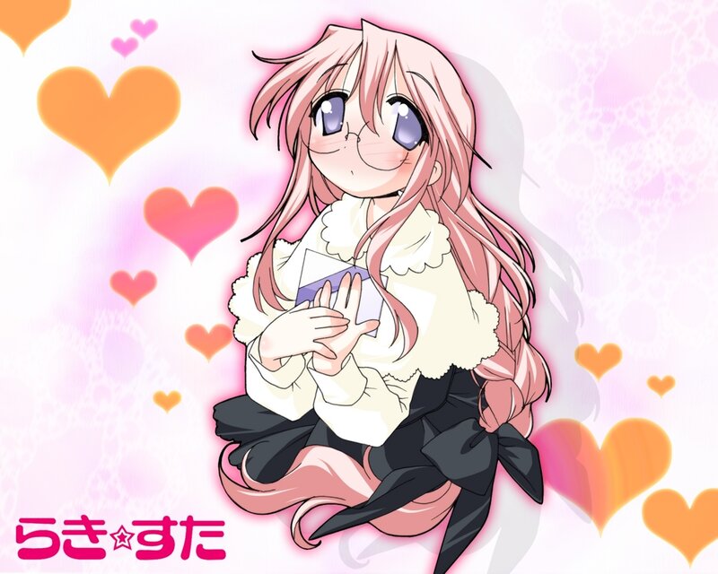 Pink-haired Anime Girl — Pink, Sweet, Hearts