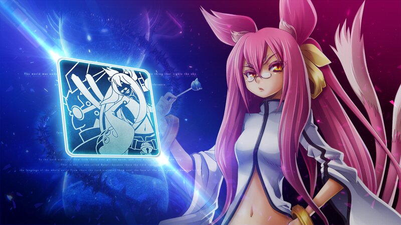 Pink-haired Anime Girl — Purple, Dramatic, Night, Card