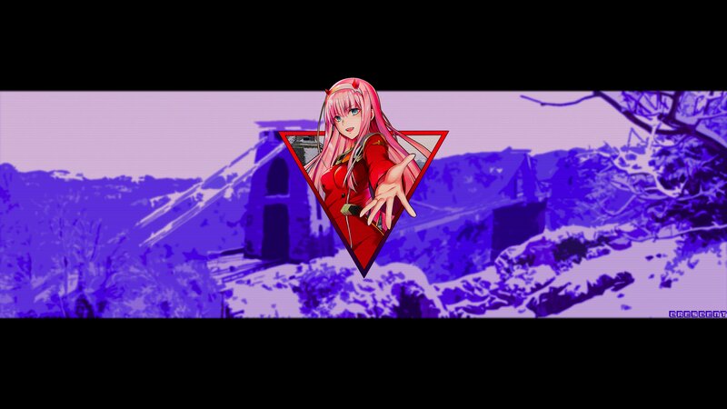 Pink-haired Anime Girl — Purple, Dramatic, Winter