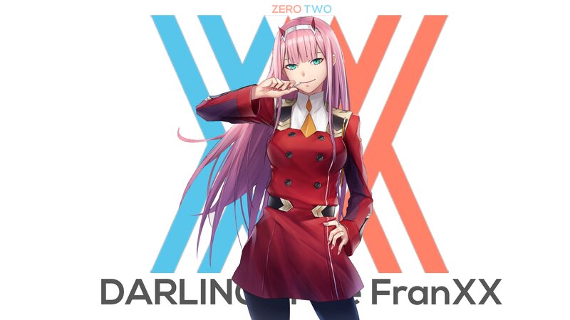Pink-haired Anime Girl — Red, Confident, Long Hair
