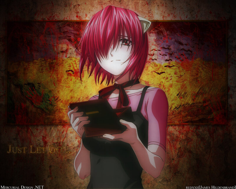 Pink-haired Anime Girl — Red, Dramatic, Cat Ears