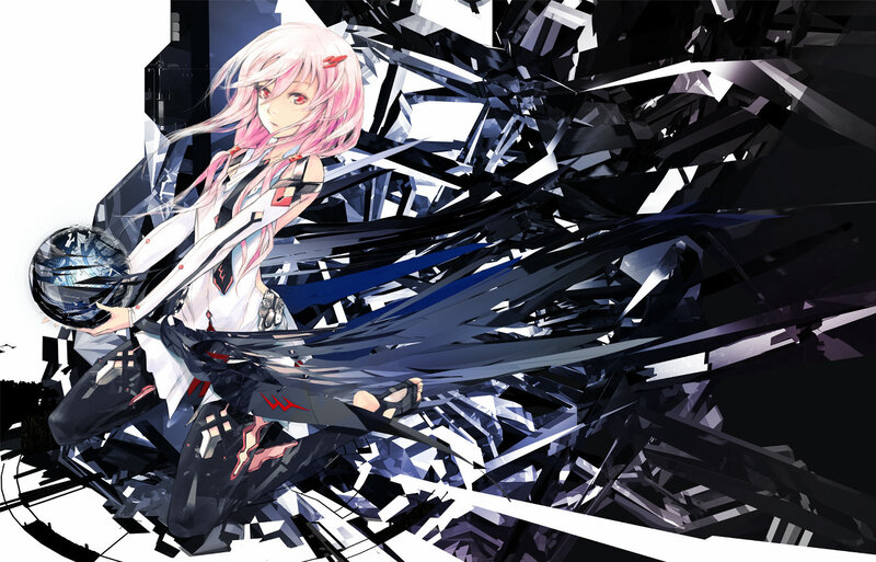 Pink-haired Anime Girl — White, Dramatic