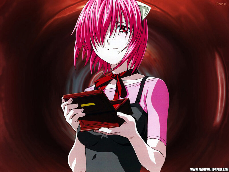 pink-haired anime girl with box
