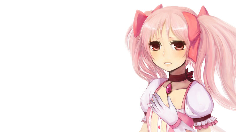 pink-haired anime girl with cat ears