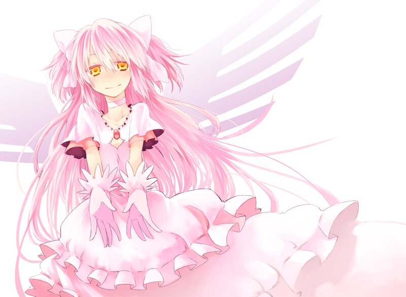 pink-haired anime girl with cat ears