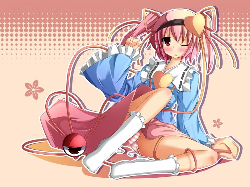 pink-haired anime girl with cat ears