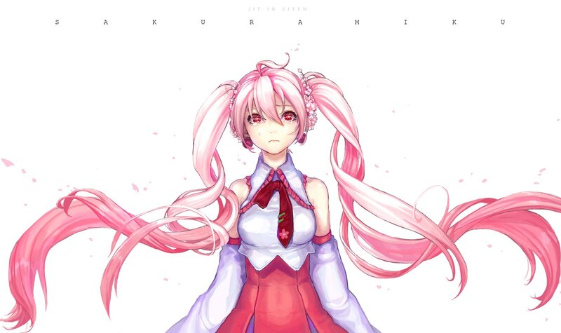 pink-haired anime girl with long hair