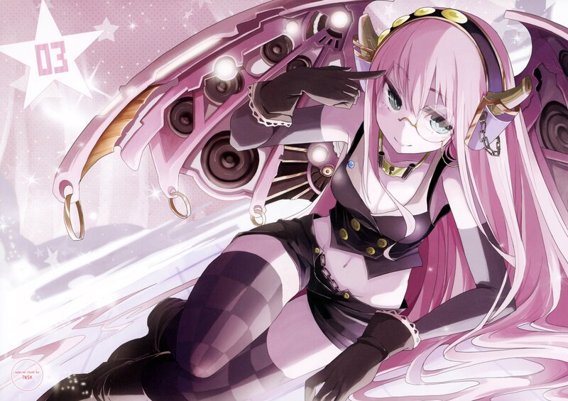 Pink-haired anime girl with mechanical wings