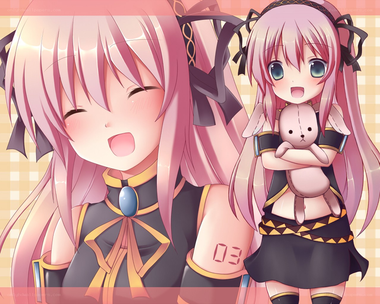 pink-haired anime girls