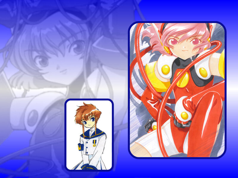 Pink-haired Anime Pilot — Blue