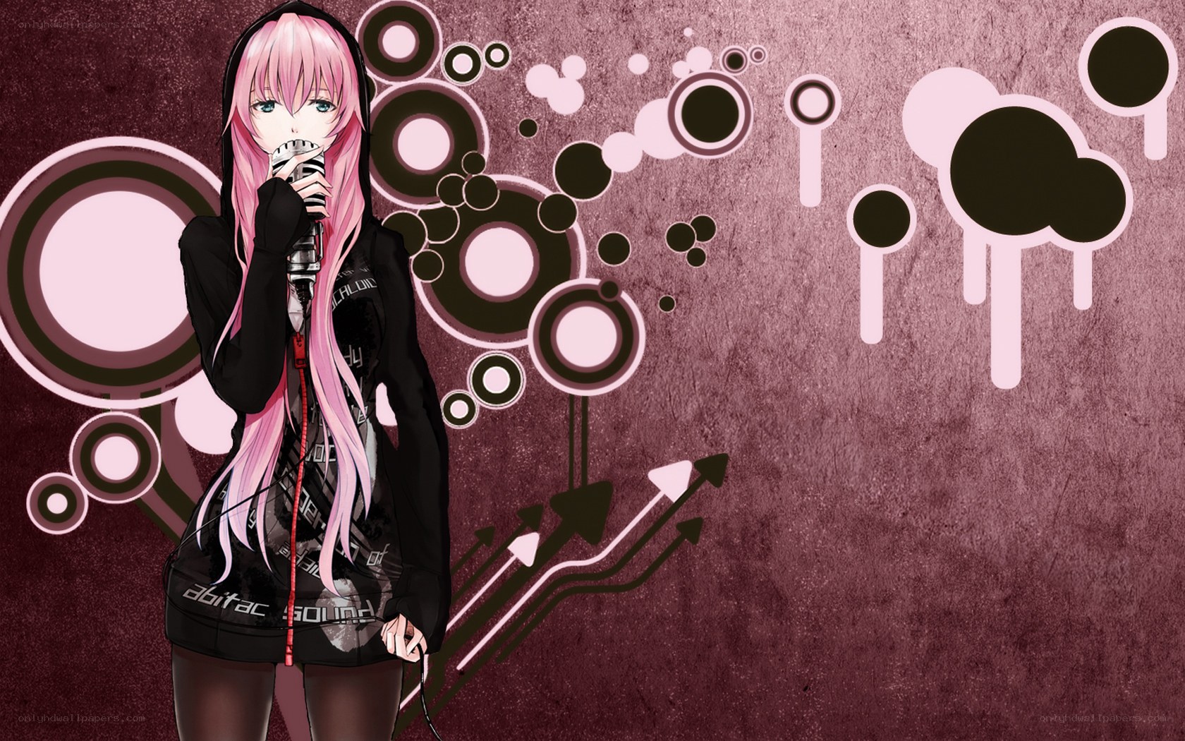 pink-haired anime singer