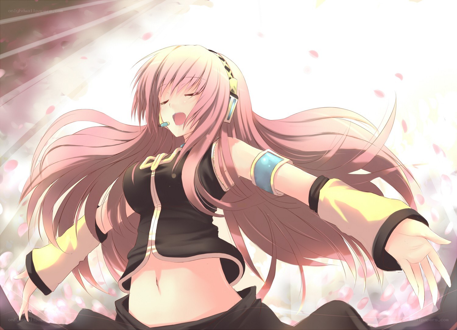 pink-haired anime singer