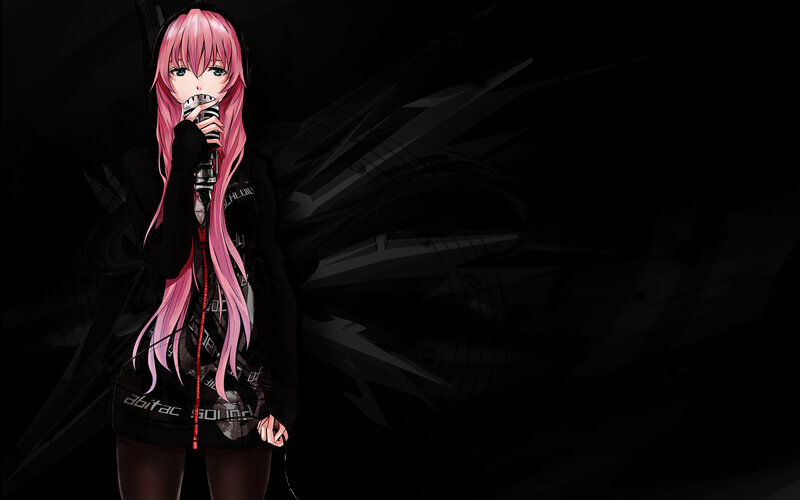 pink-haired anime singer