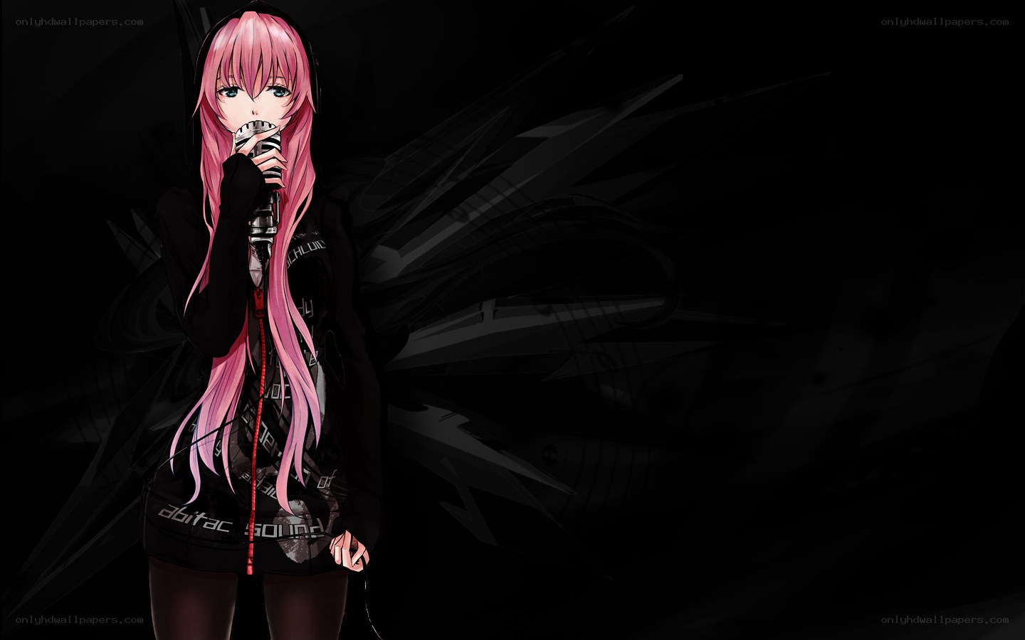 pink-haired anime singer