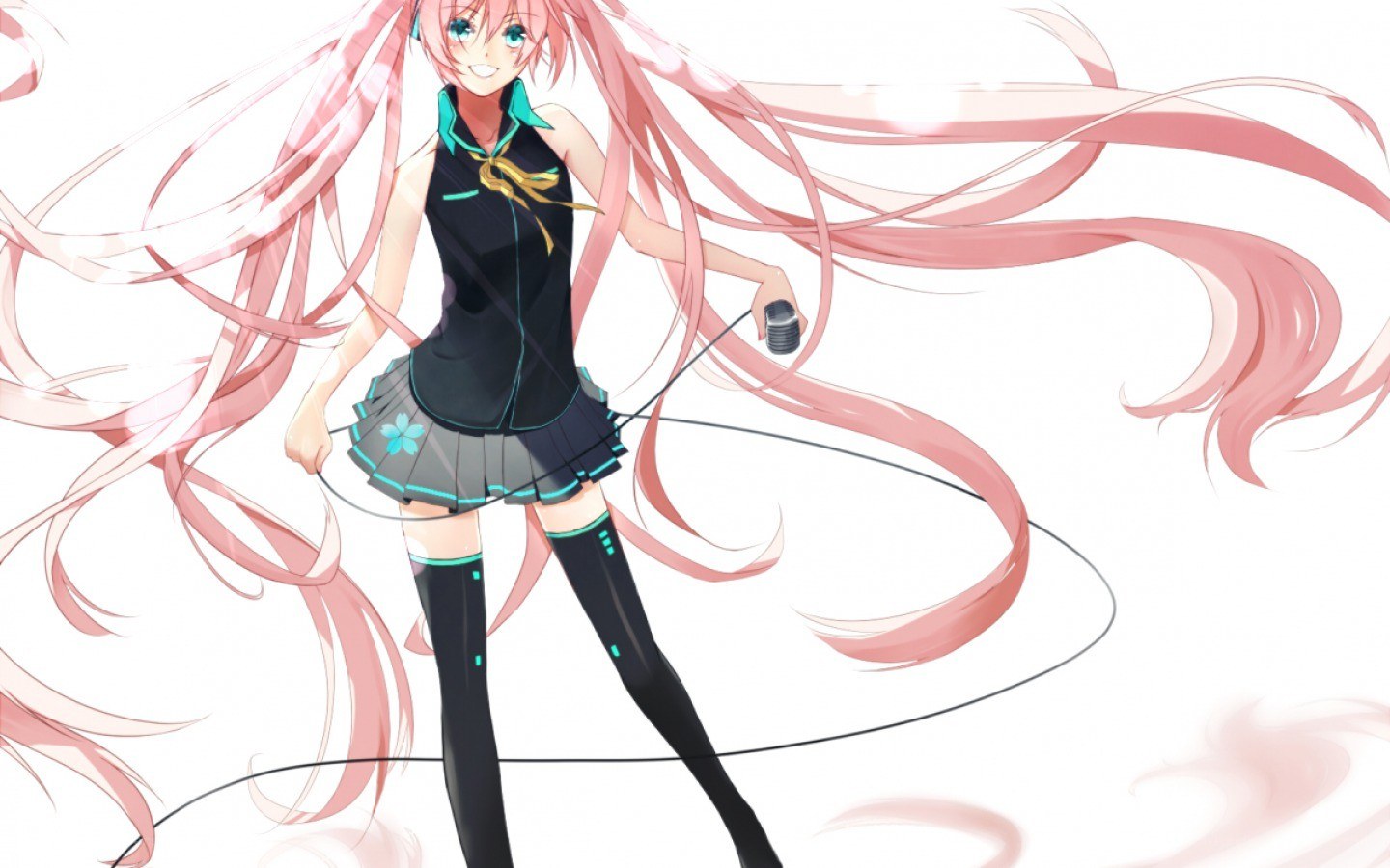 pink-haired anime singer
