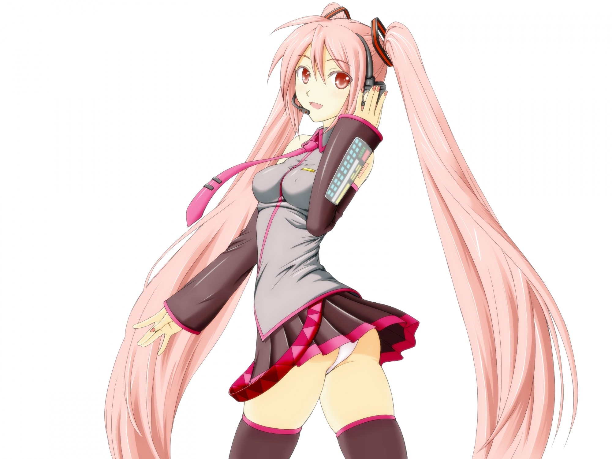 pink-haired anime singer