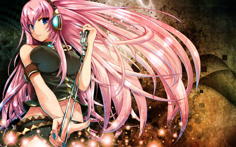 Pink-haired Anime Singer — Pink, Dramatic