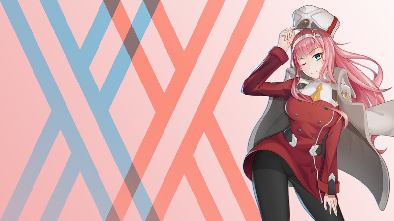 Pink-haired Anime Woman — Pink, Calm, Hat