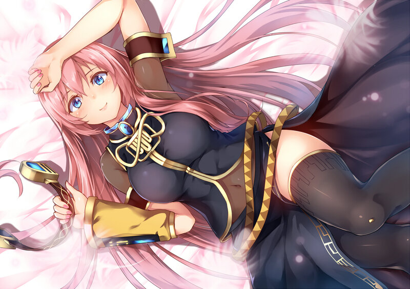Pink-haired Anime Woman — Pink, Calm, Sword