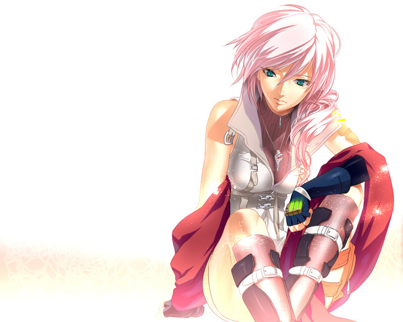 Pink-haired Anime Woman — Pink, Dramatic, Red Cape