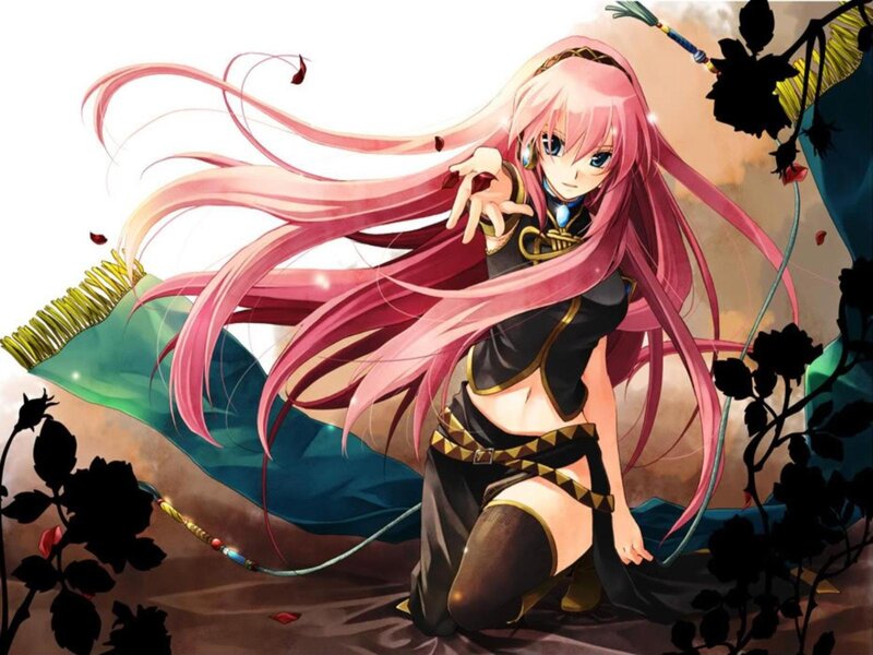 Pink-haired Anime Woman — Pink, Dramatic