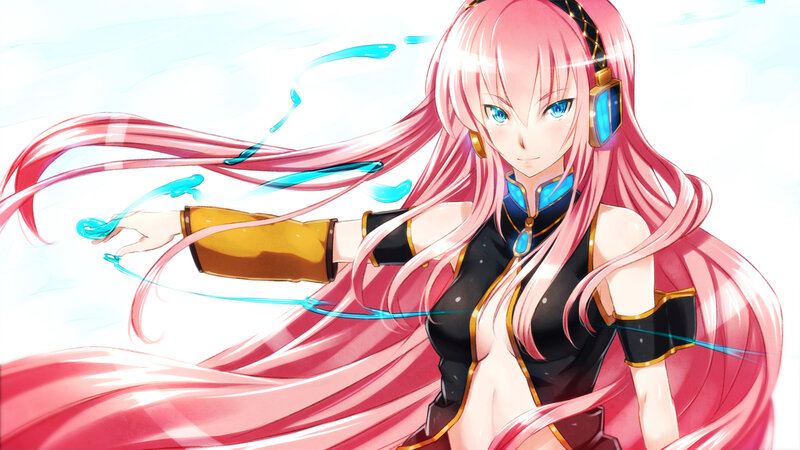 Pink-haired Anime Woman — Pink, Dynamic