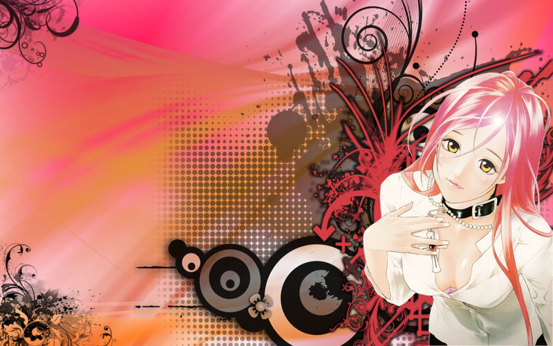 Pink-haired Anime Woman — Pink