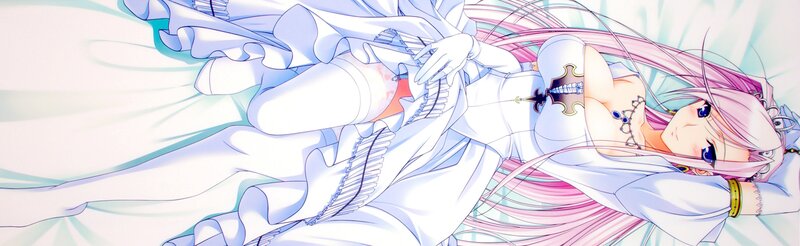 Pink-haired Anime Woman — White, Calm, White Dress