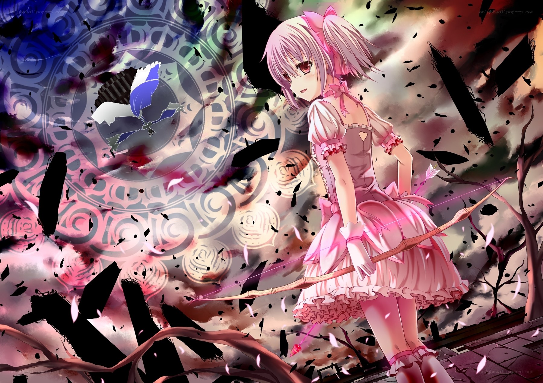 Pink-haired archer in chaos