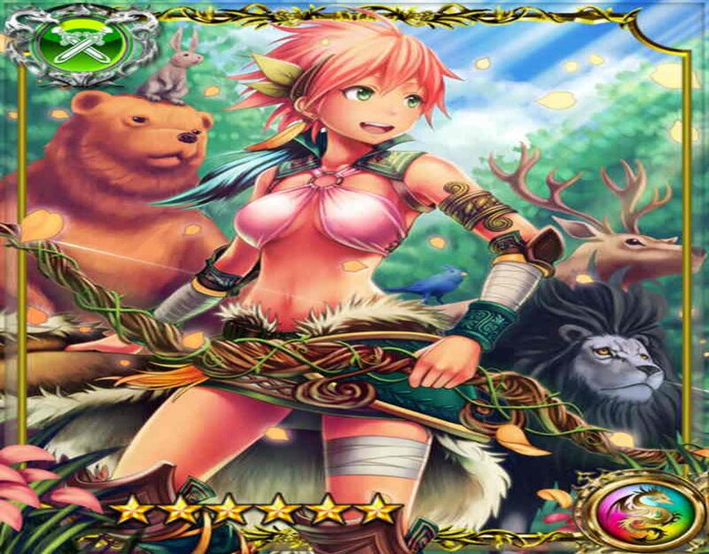 Pink-haired Archer with Animals