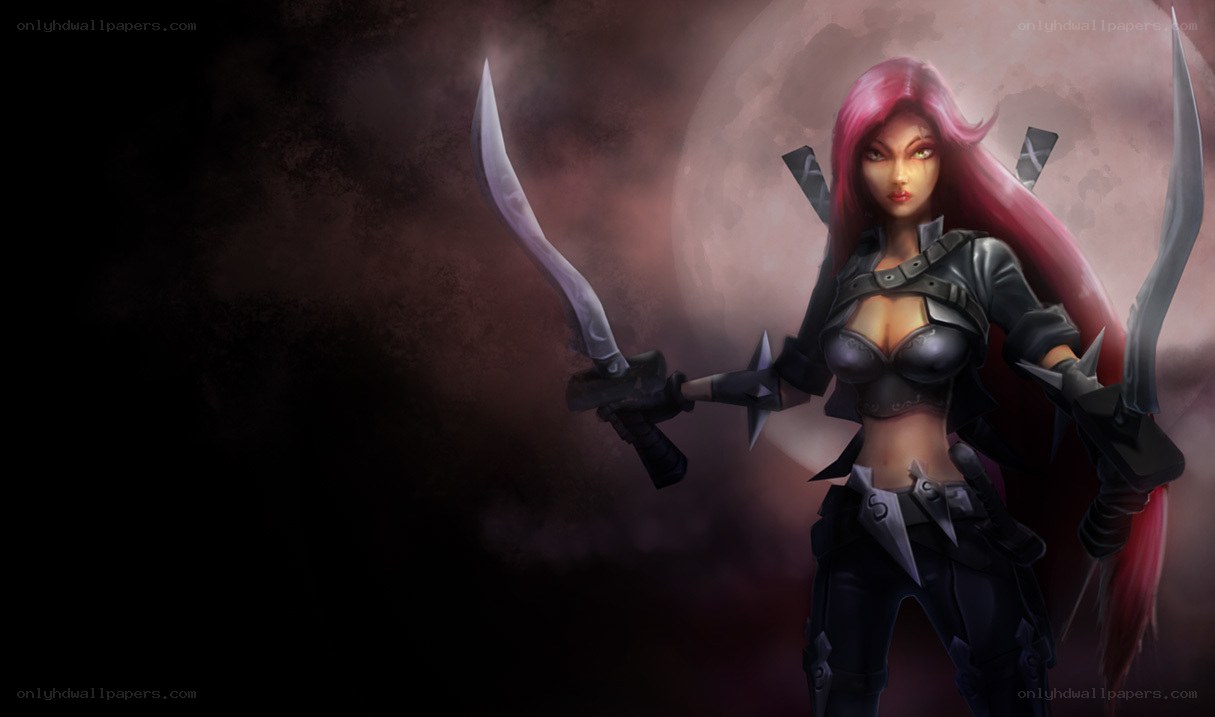 pink-haired assassin with dual blades